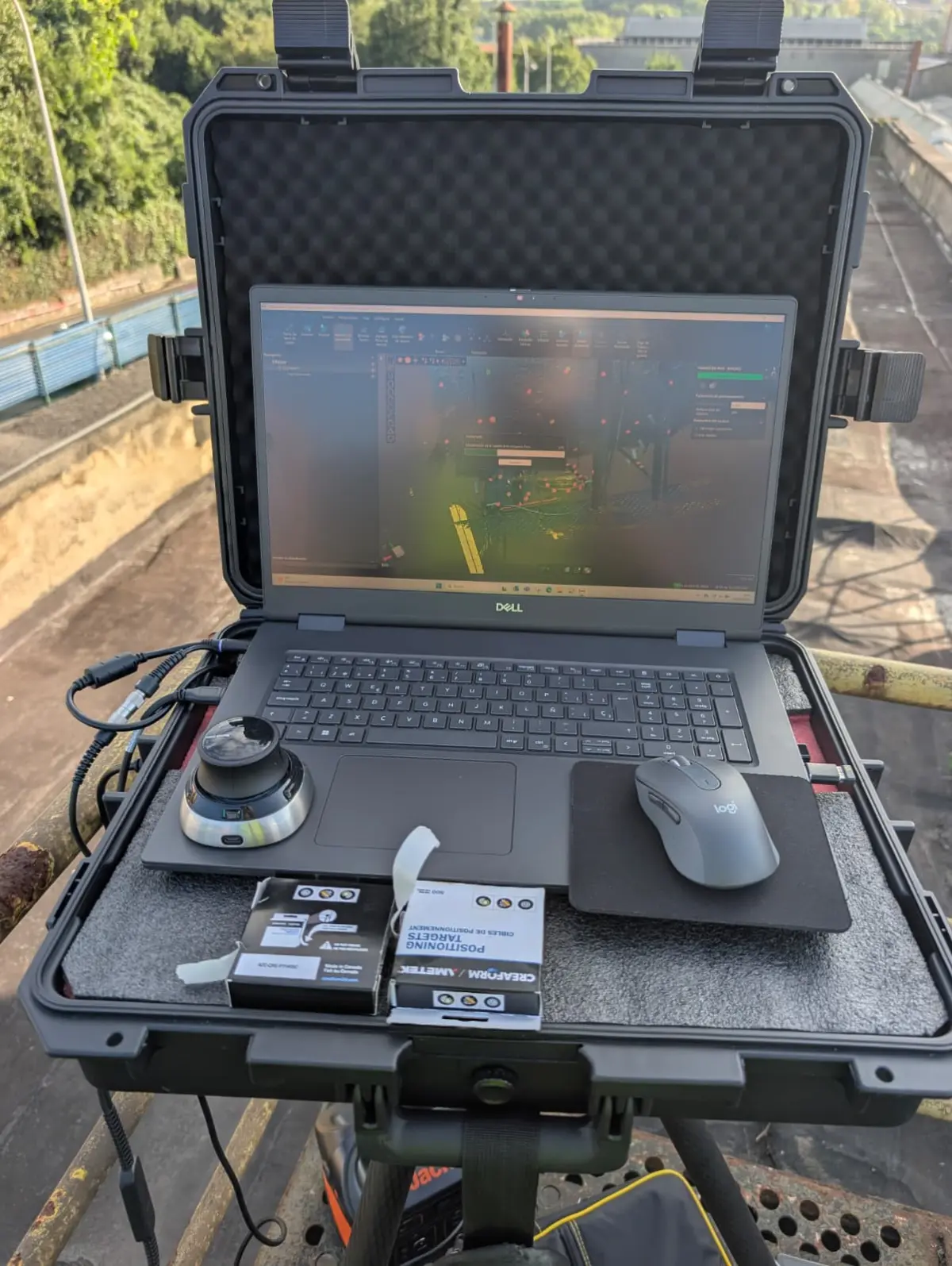 Estación de trabajo portátil de PROMECAD para escaneo 3D industrial in situ